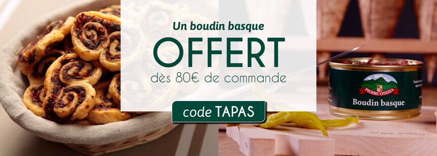 1 boite de boudin 190g offerte dès 80€