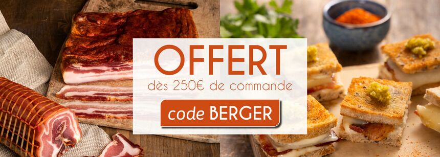1 ventrèche plate frottée au piment offerte dès 250€ de commande