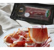 Sliced Kintoa ham in vacuum