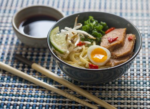 Ramen au confit de porc basque 