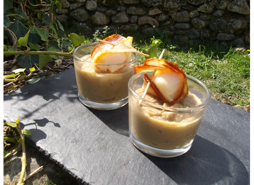 Recette de duos de verrines ventrêche et Saint Jacques