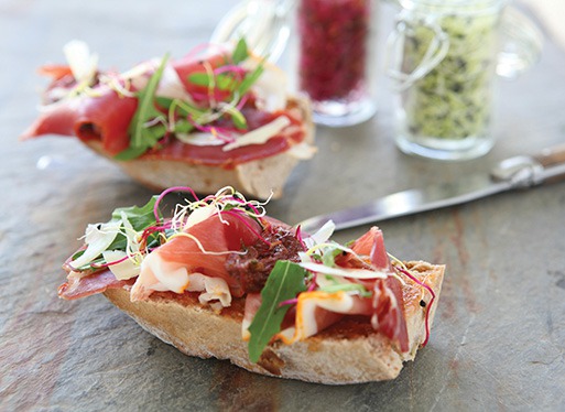 Tartine gourmande de Jambon de Kintoa AOP